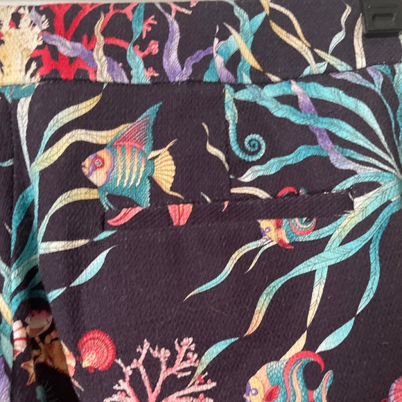 J. Crew Collection Patio Pant in Ratti Under The‎ Sea Ocean Print 2 - Picture 11 of 13